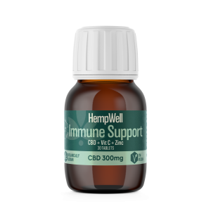 Immune Support CBD Tablets 300mg with Vitamin C & Zinc (30 x 10mg)