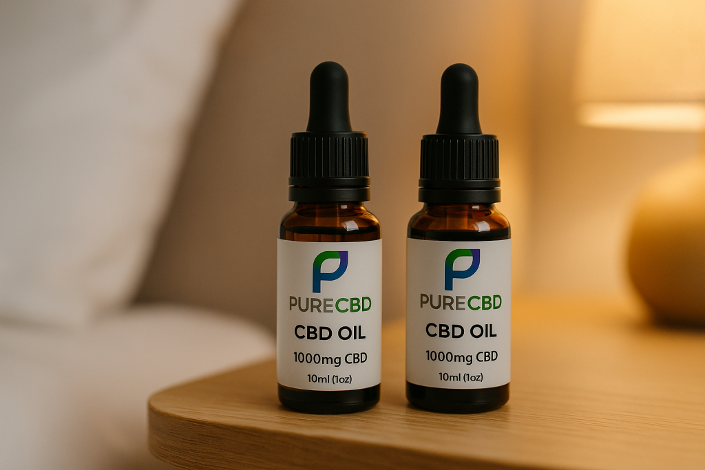 British-made CBD oils improve sleep UK - PureCBD products